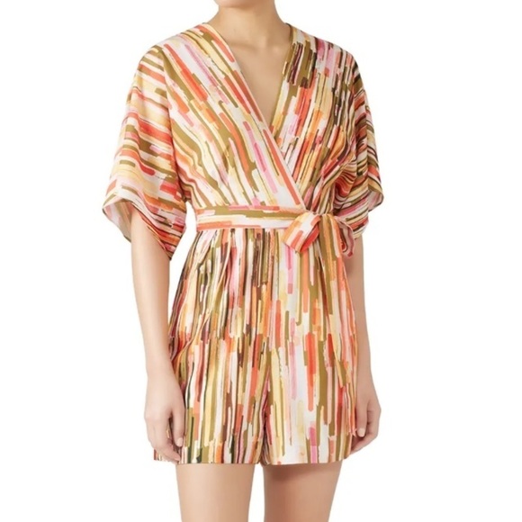 Slate & Willow Striped Elliott Romper - Picture 1 of 7